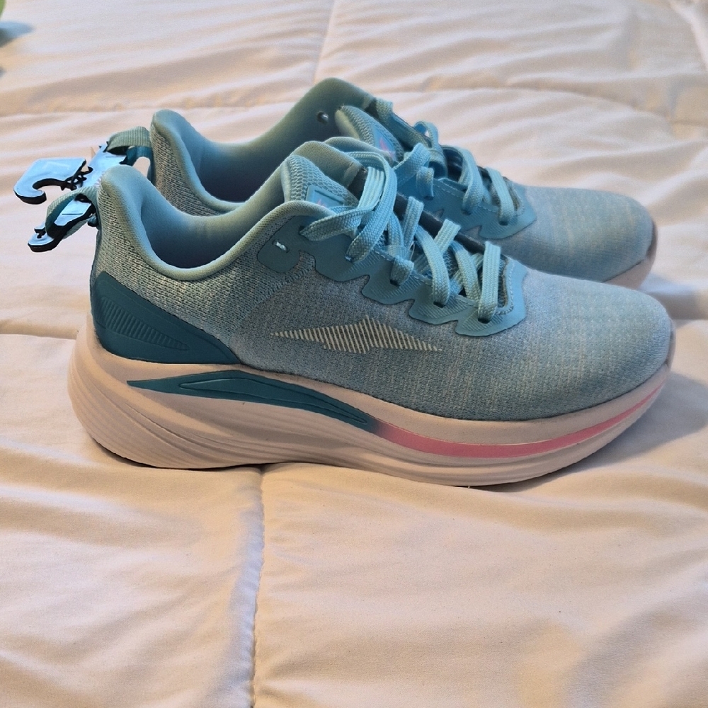 *NEW* Avia Women's Sky Blue Sneakers with Pink Highlights